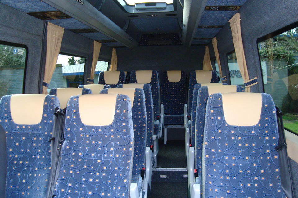 Interior image of a minibus
