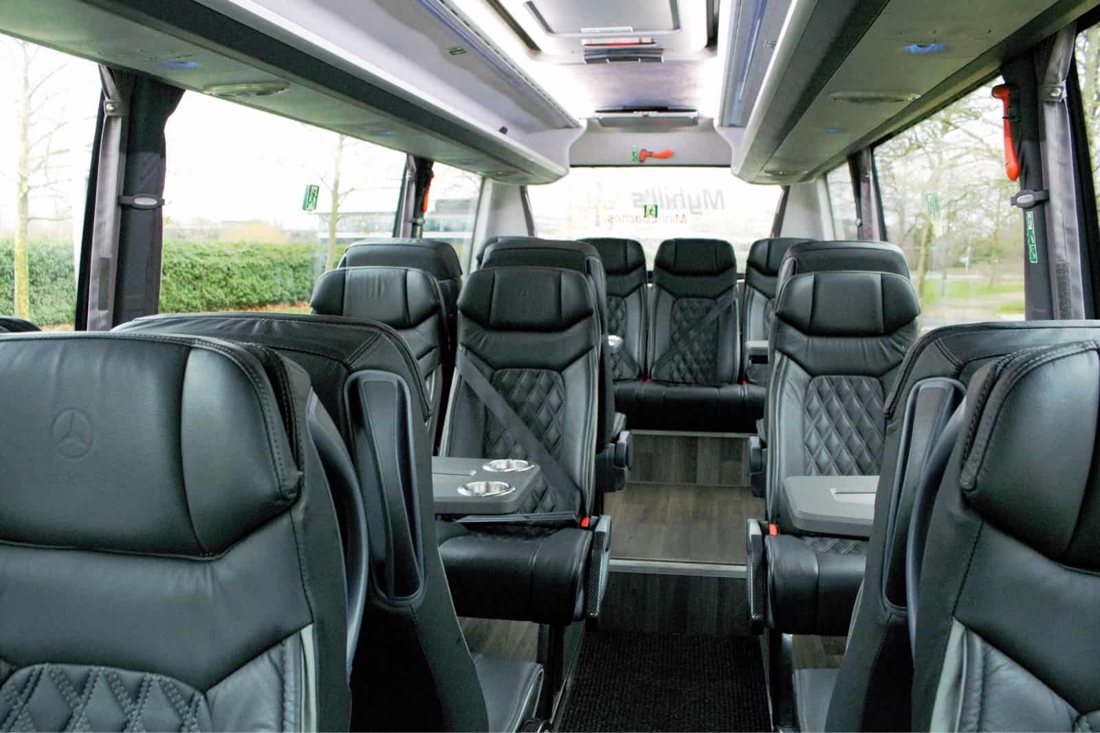 Interior image of a minibus