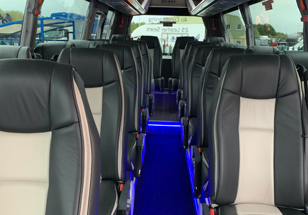 Interior image of a minibus