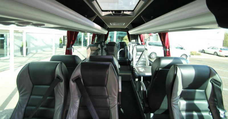 Interior image of a minibus
